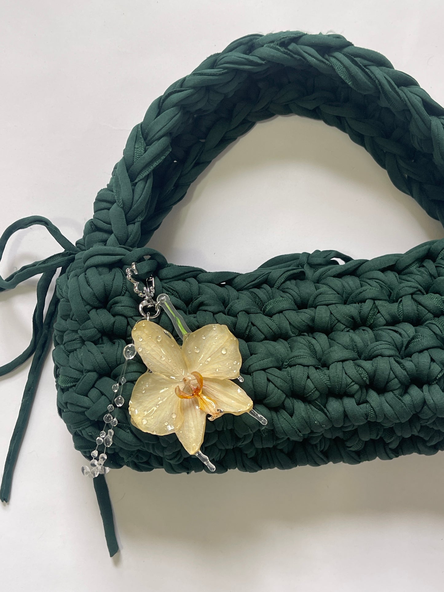*NEW* Forest Green Orchid Shoulder Bag