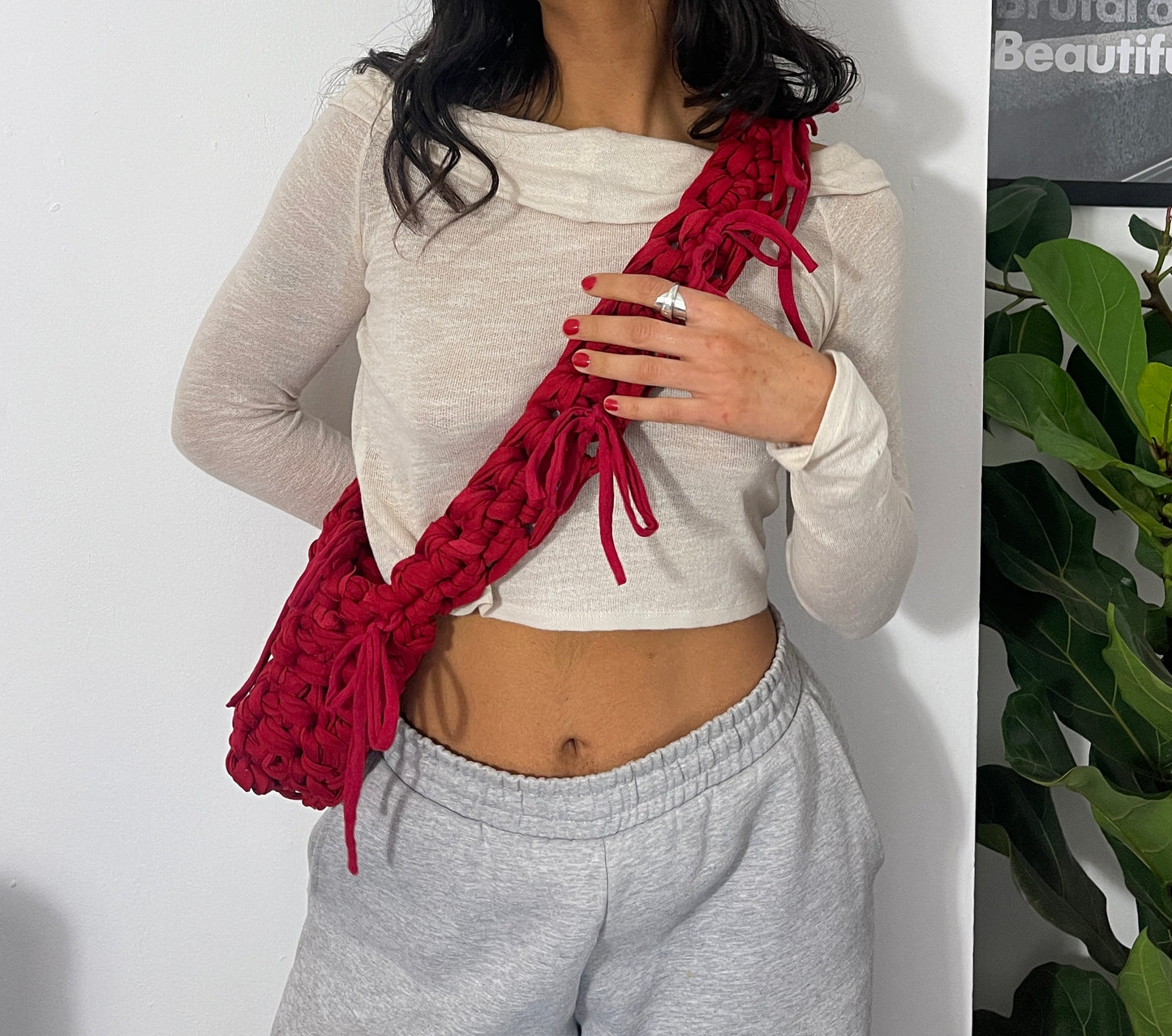 *NEW* A Bright Red Ribbon Crossbody