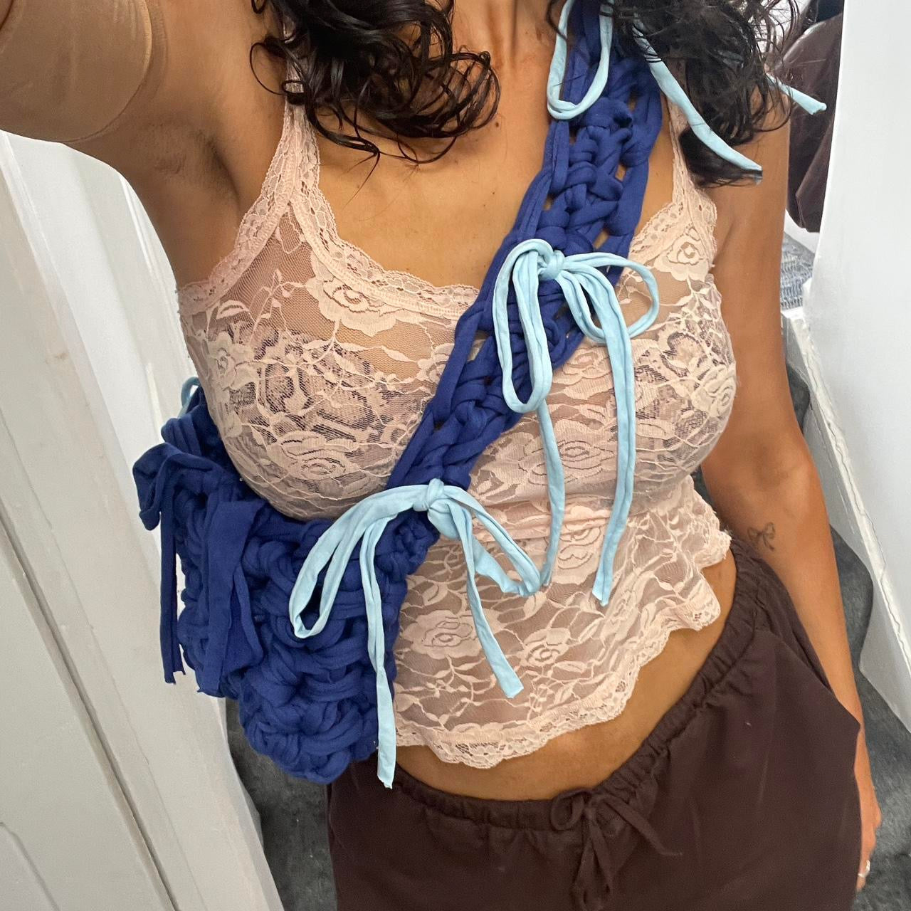 Cobalt & Baby Blue Ribbon
