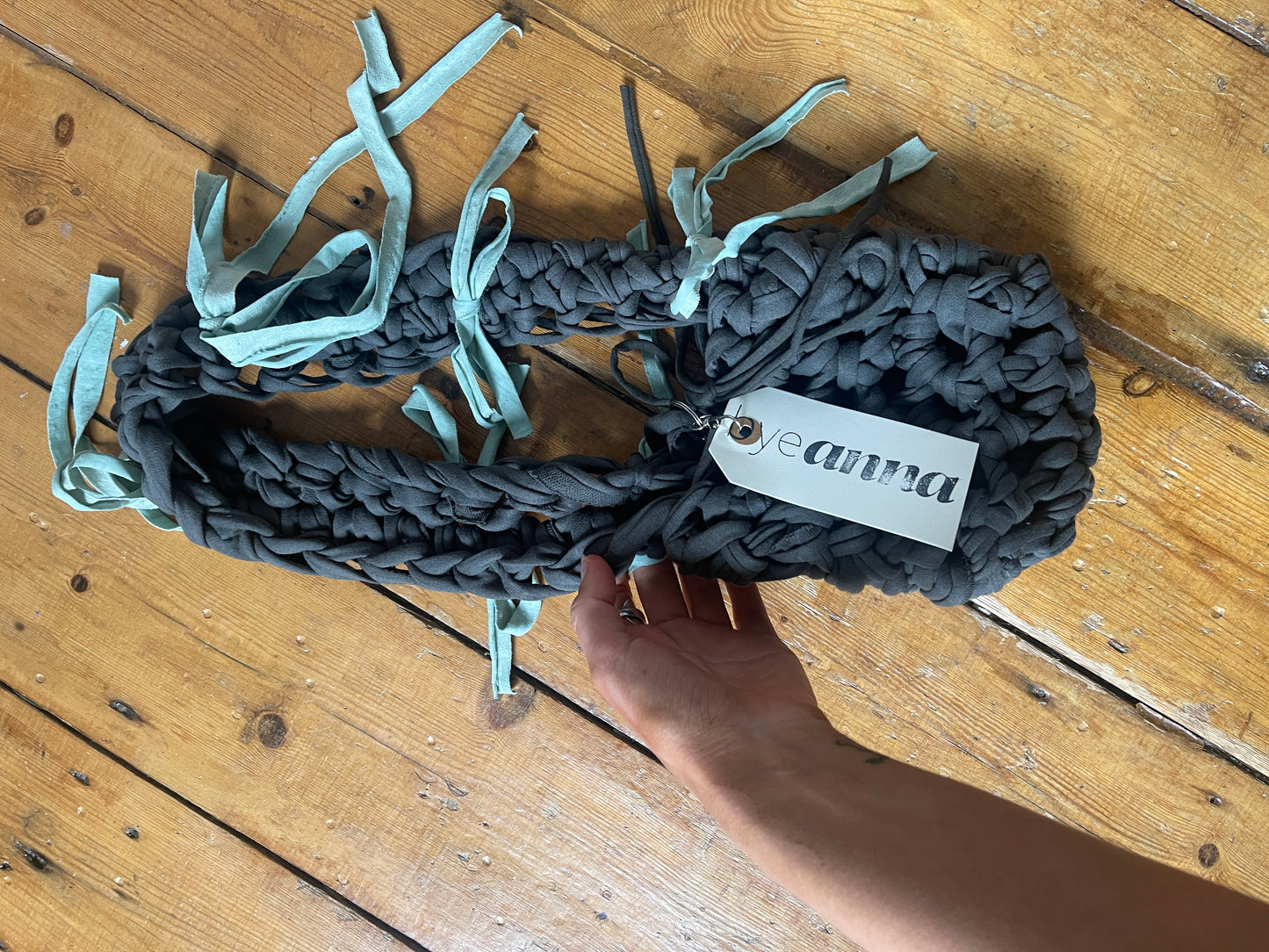 *NEW* Mint + Khaki Ribbon Crossbody