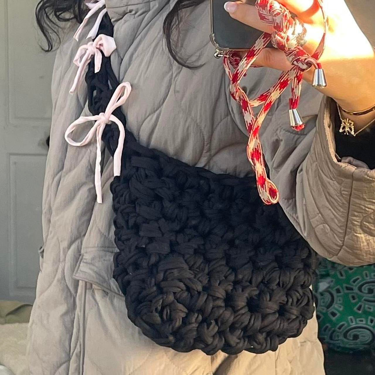 *Baby Pink + Black Ribbon