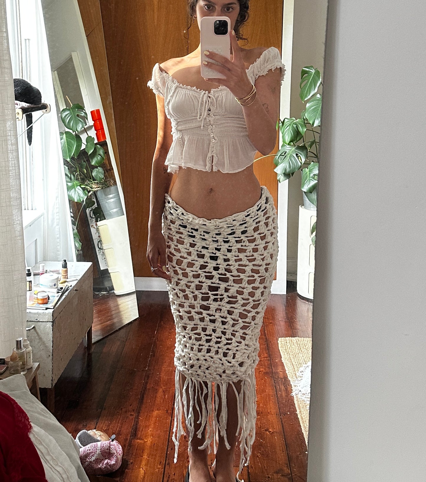 Ecru Maxi Fringe