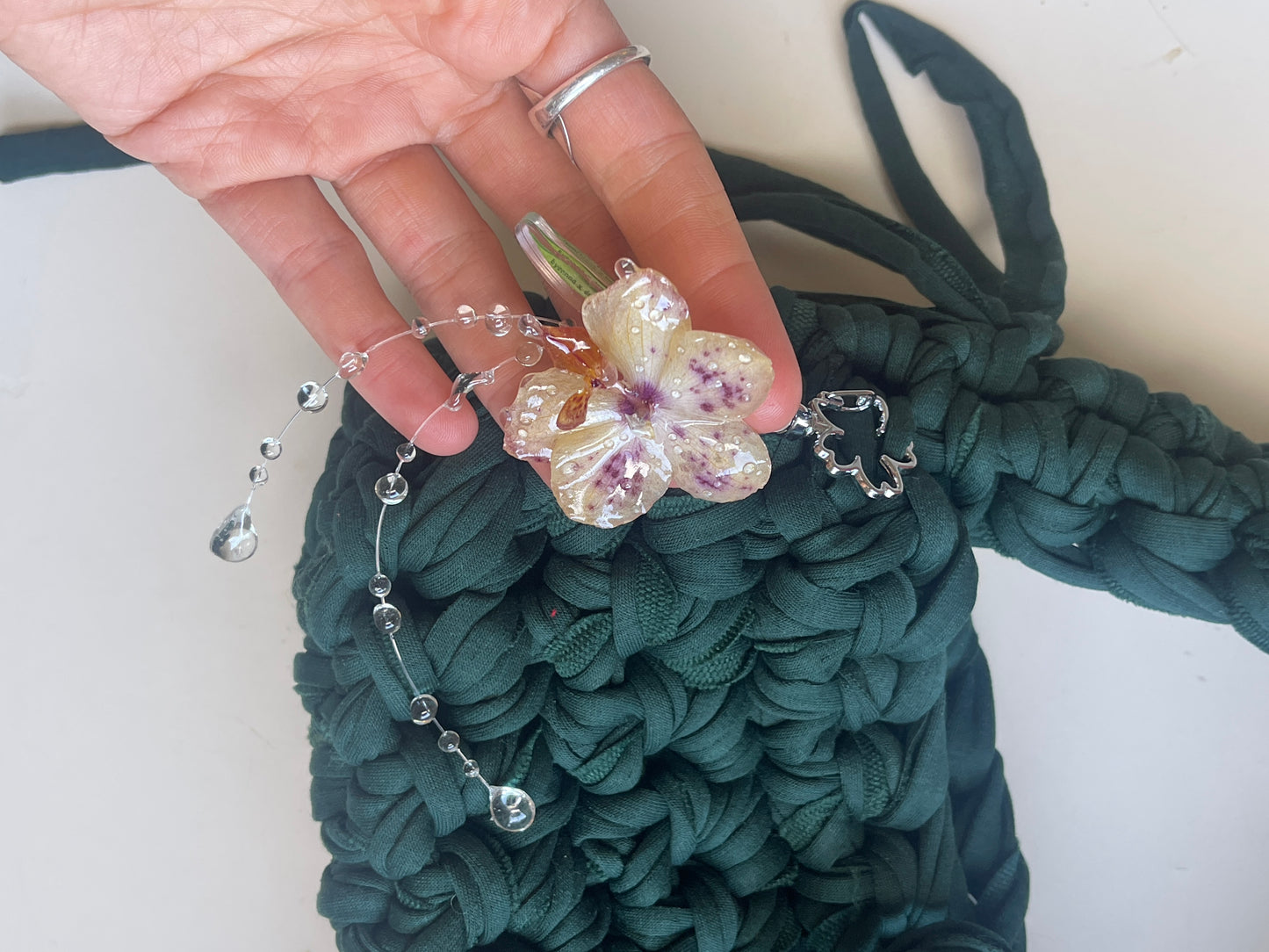 *NEW* Forest Green Orchid Bag