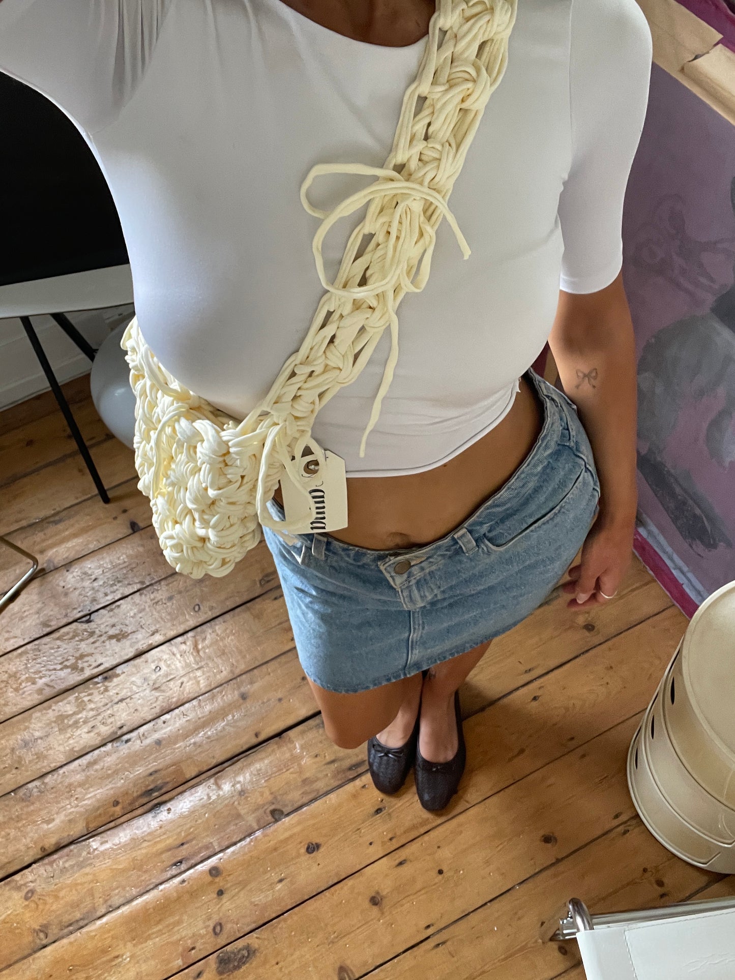 A Butter Yellow Ribbon Crossbody