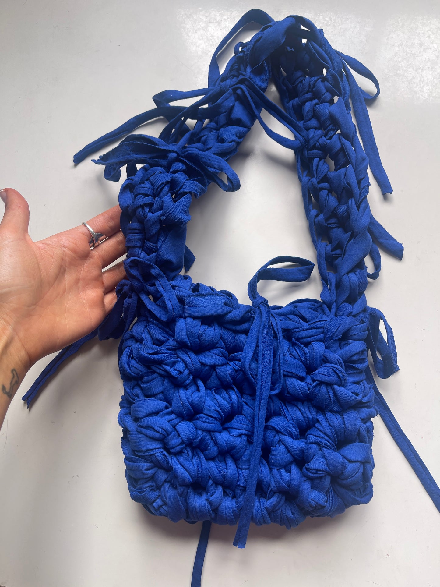 *NEW* Electric Blue Ribbon Crossbody