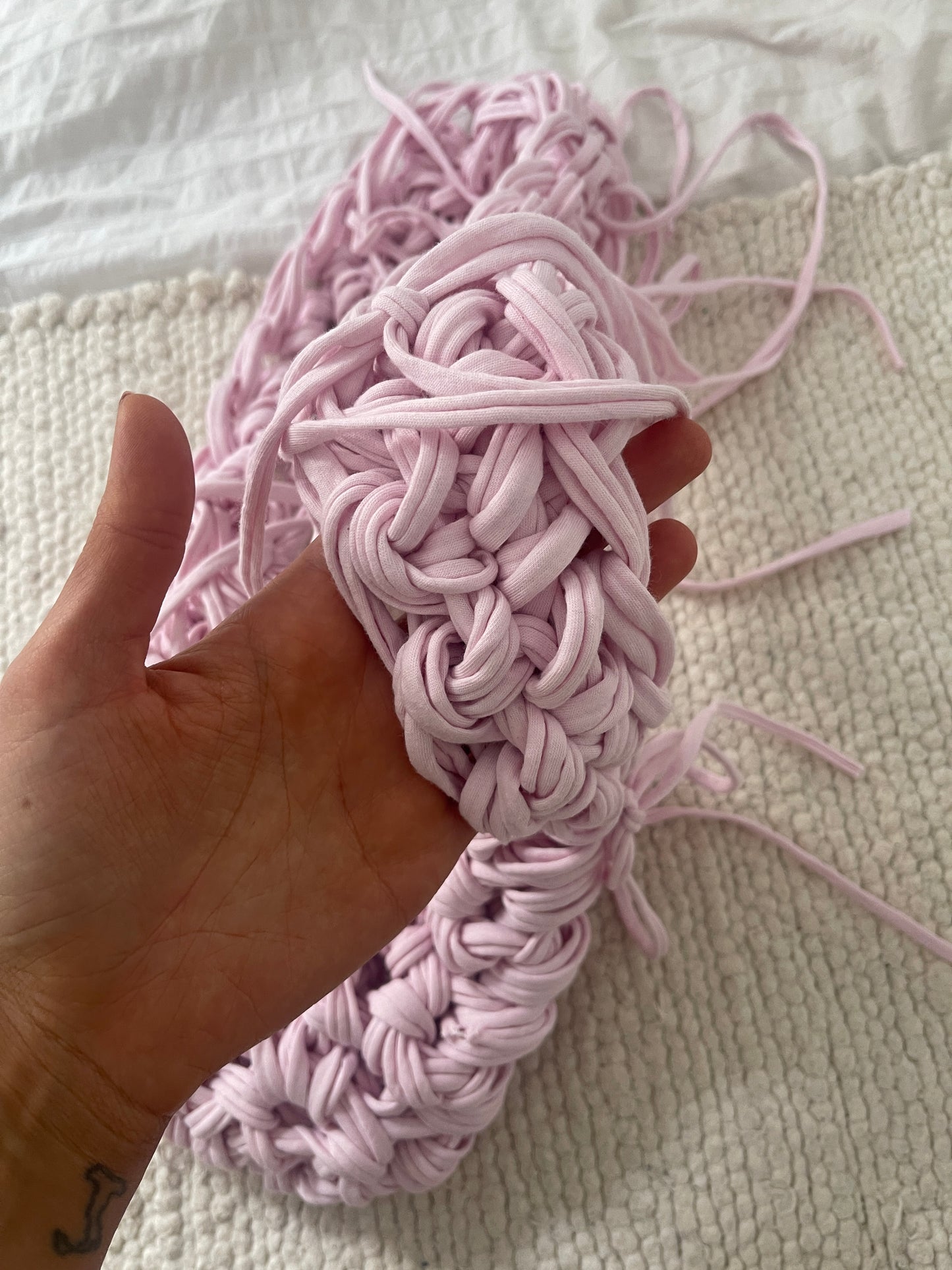 A Baby Pink Ribbon Crossbody