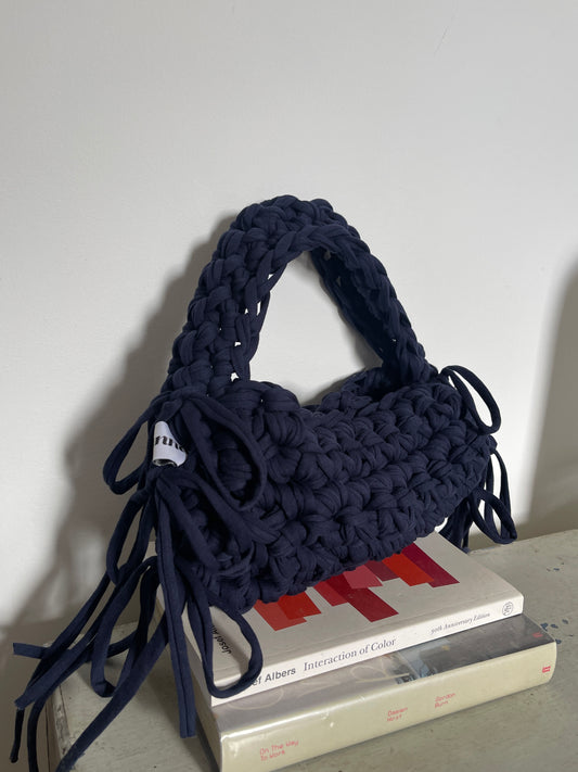 *Navy Fringe Shoudler