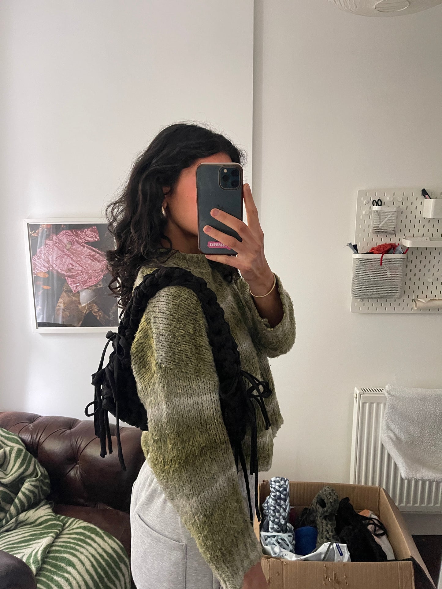 *A Black Fringe Shoulder