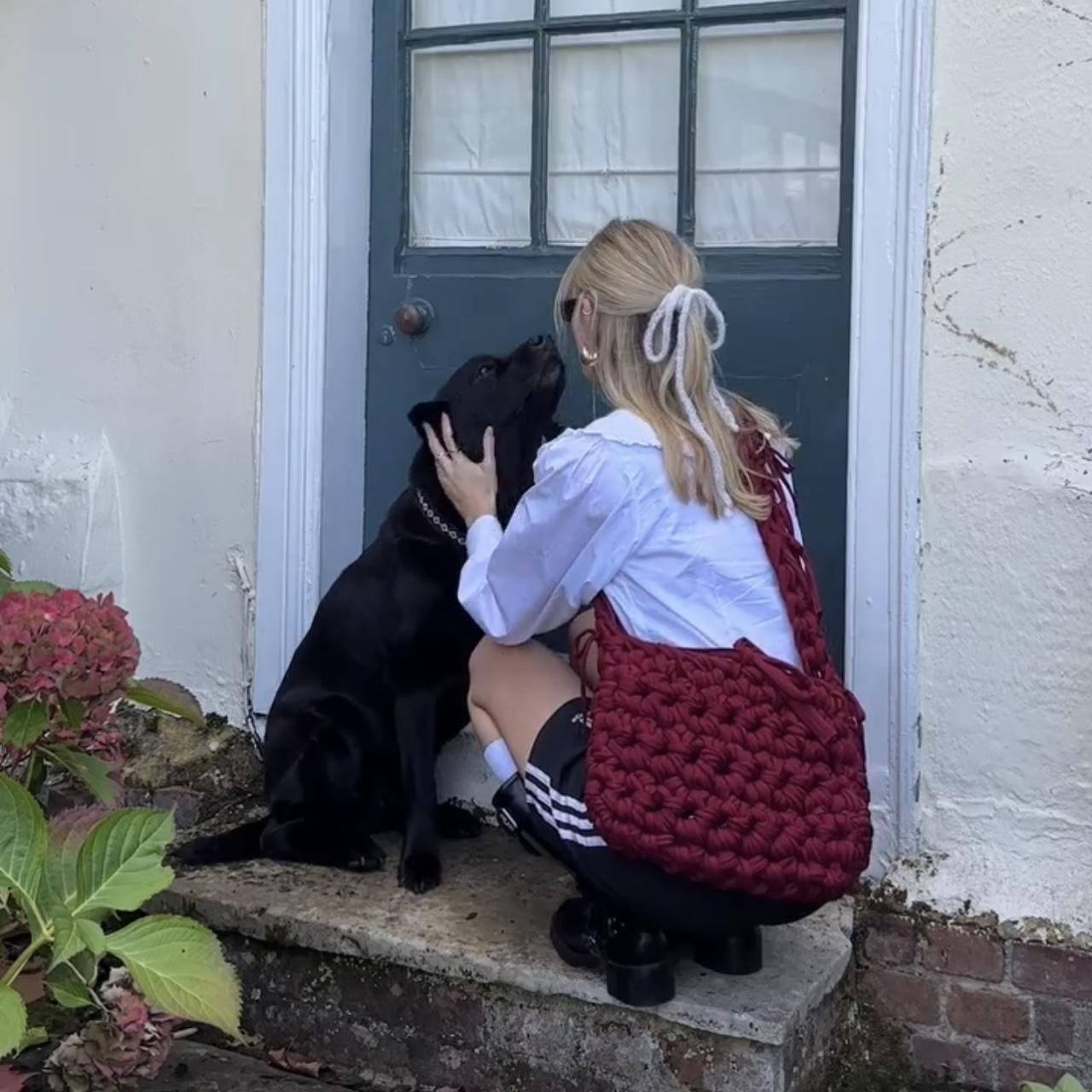 An All Burgundy Oversized Sling