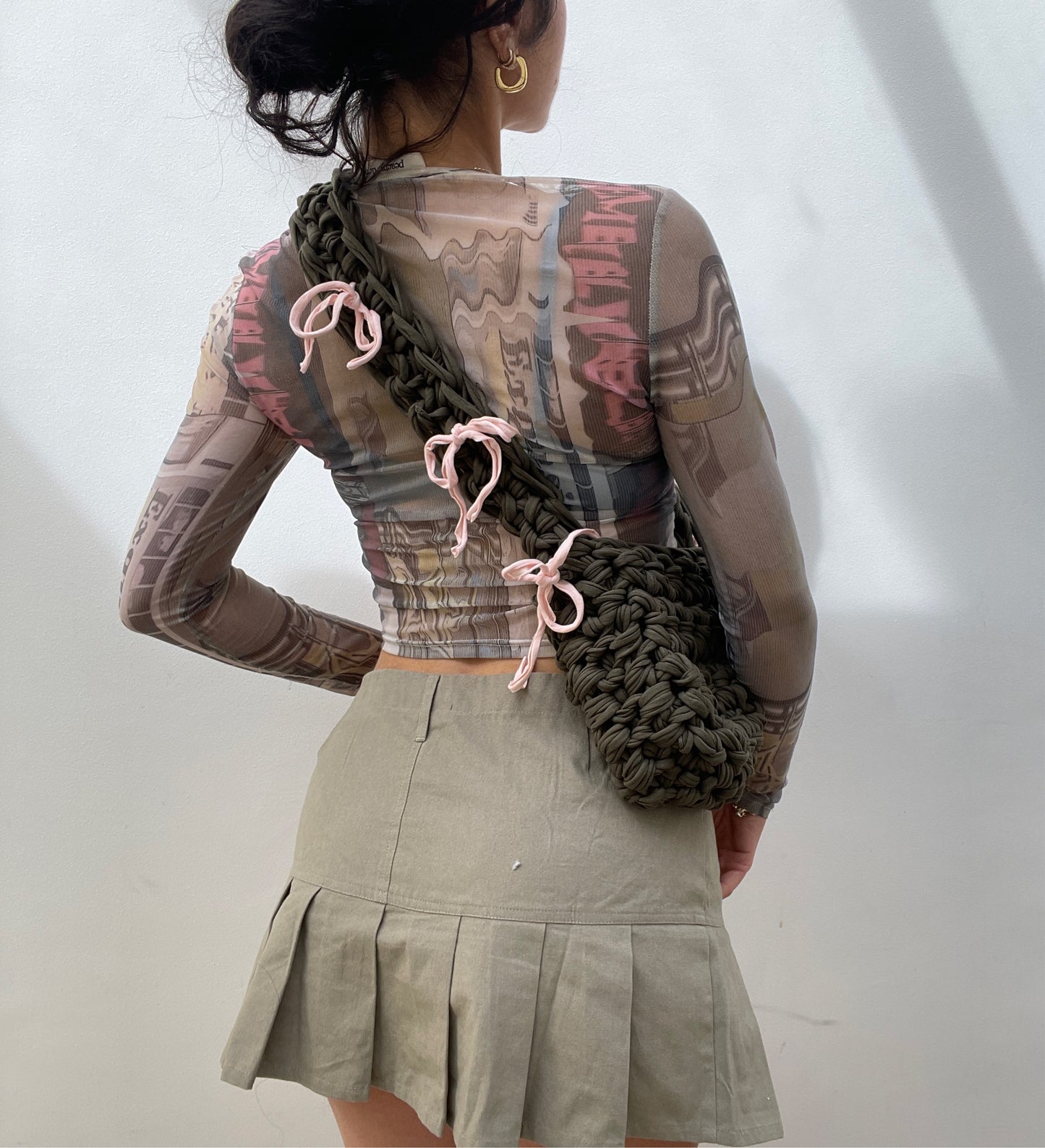 *NEW* A Baby Pink + Khaki Ribbon