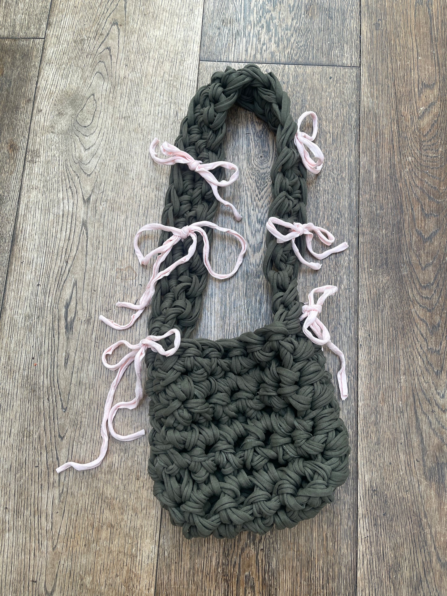 *NEW* A Baby Pink + Khaki Ribbon