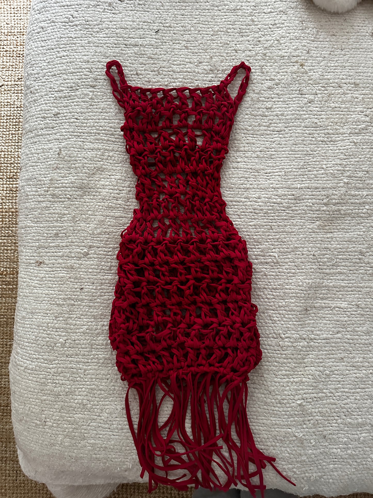 Red Fringe Dress