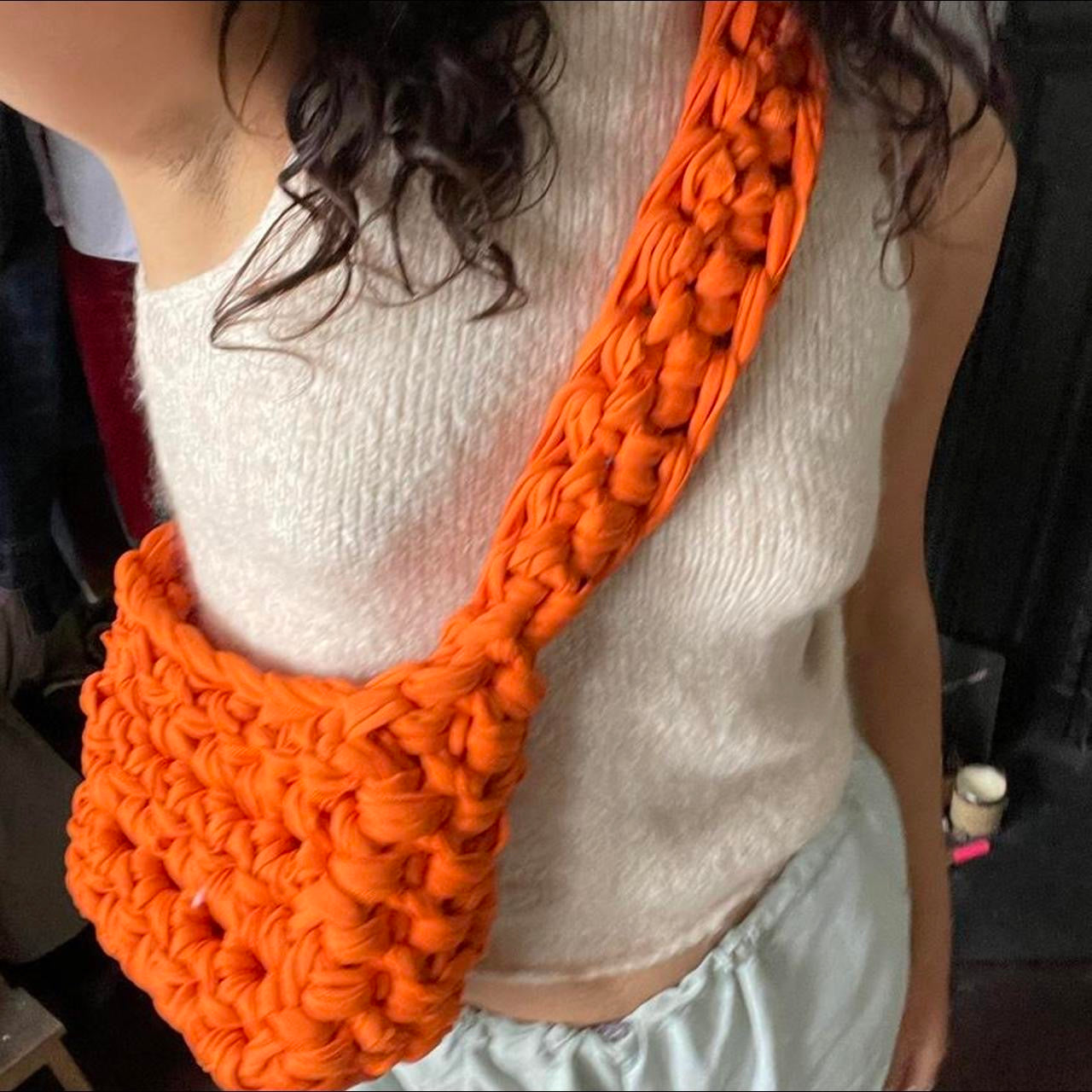 Bright orange sling