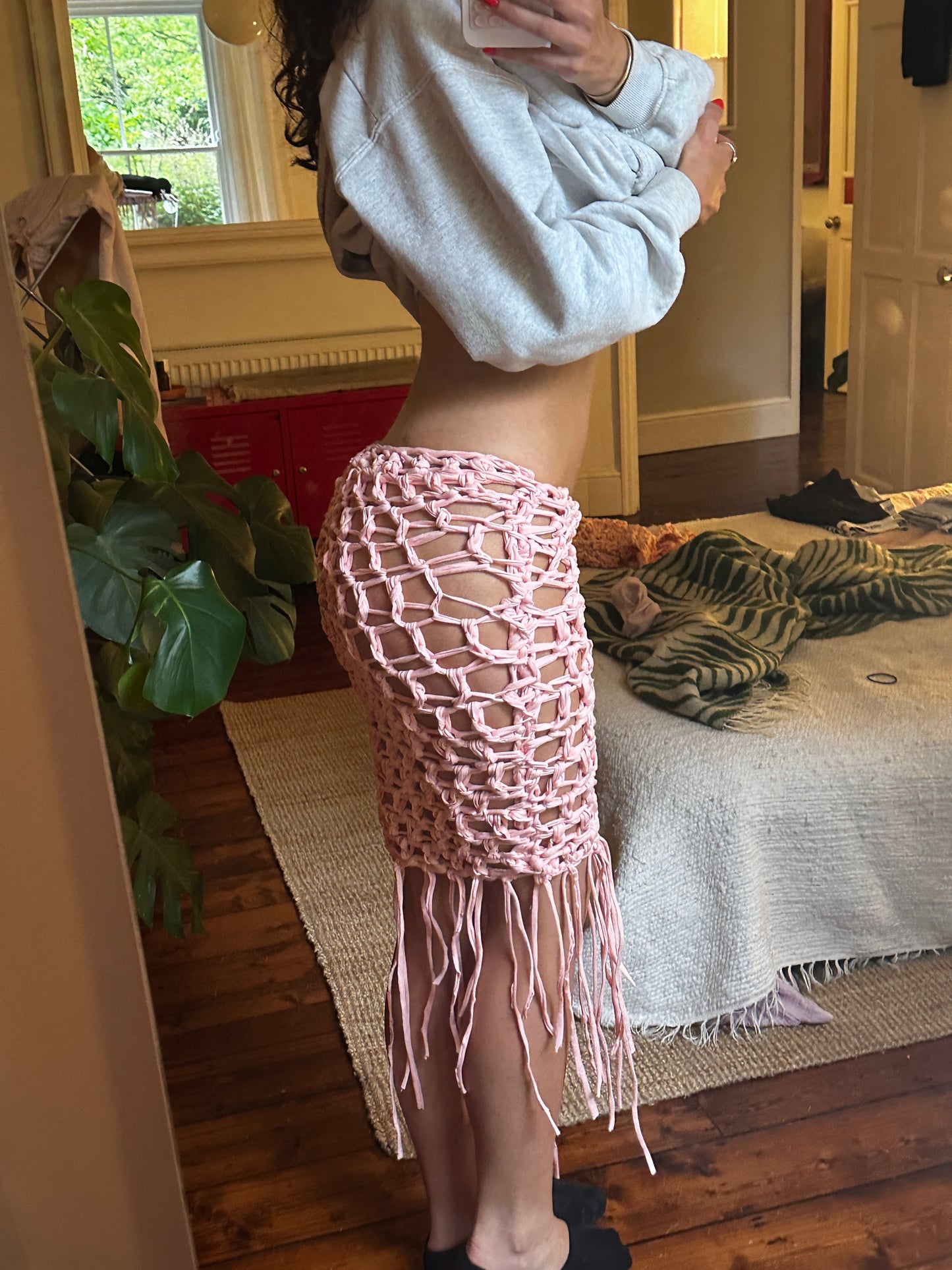 Pink Midi Skirt