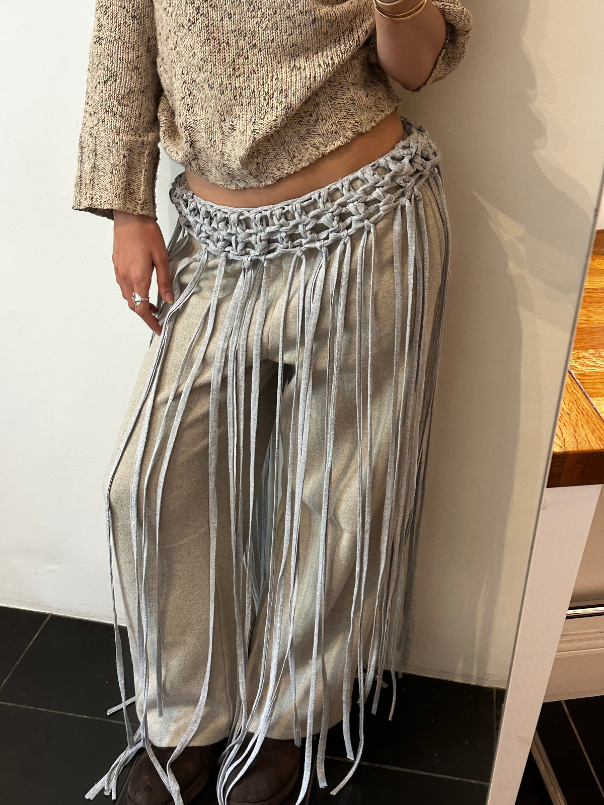 Grey Fringe Belt