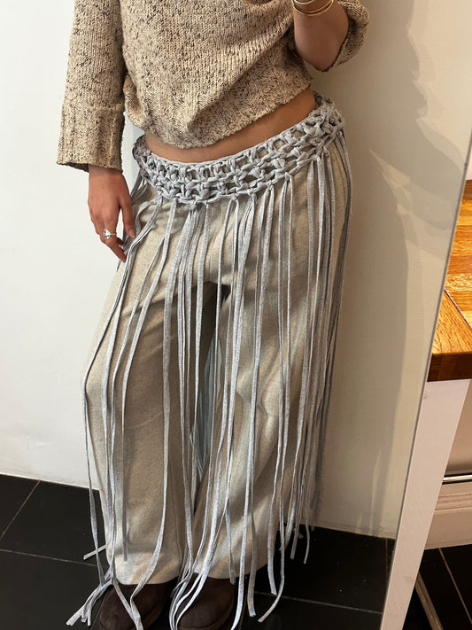 Grey Fringe Belt