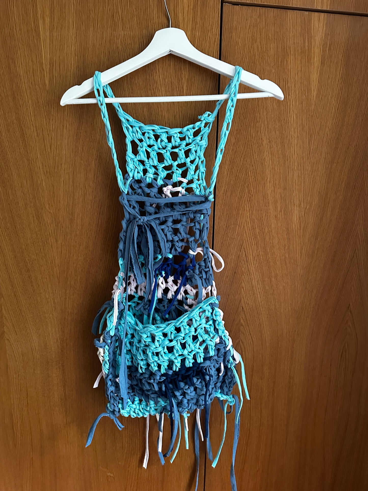 Mixed Offcut Mini Dress