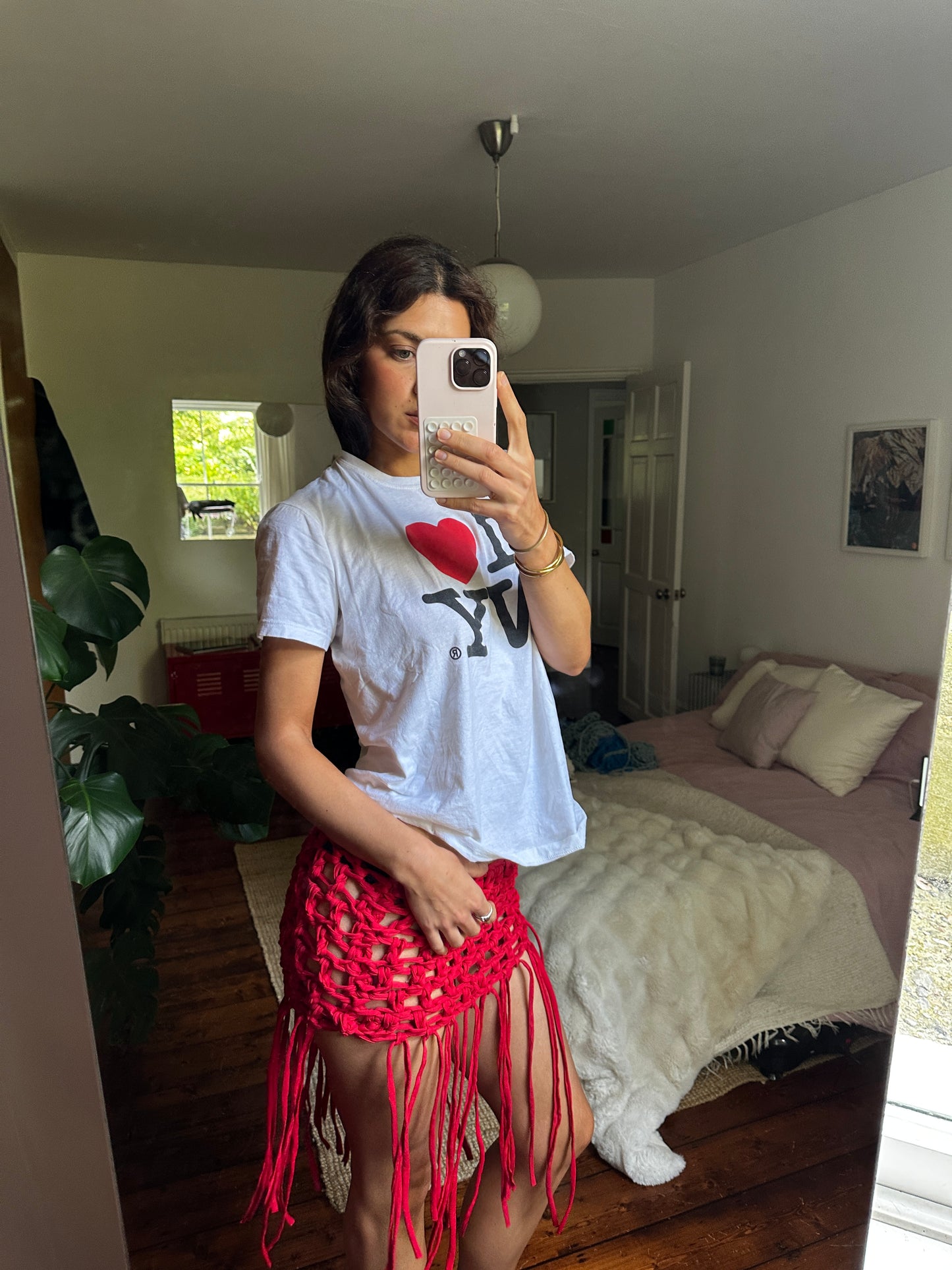 Red Fringe Mini