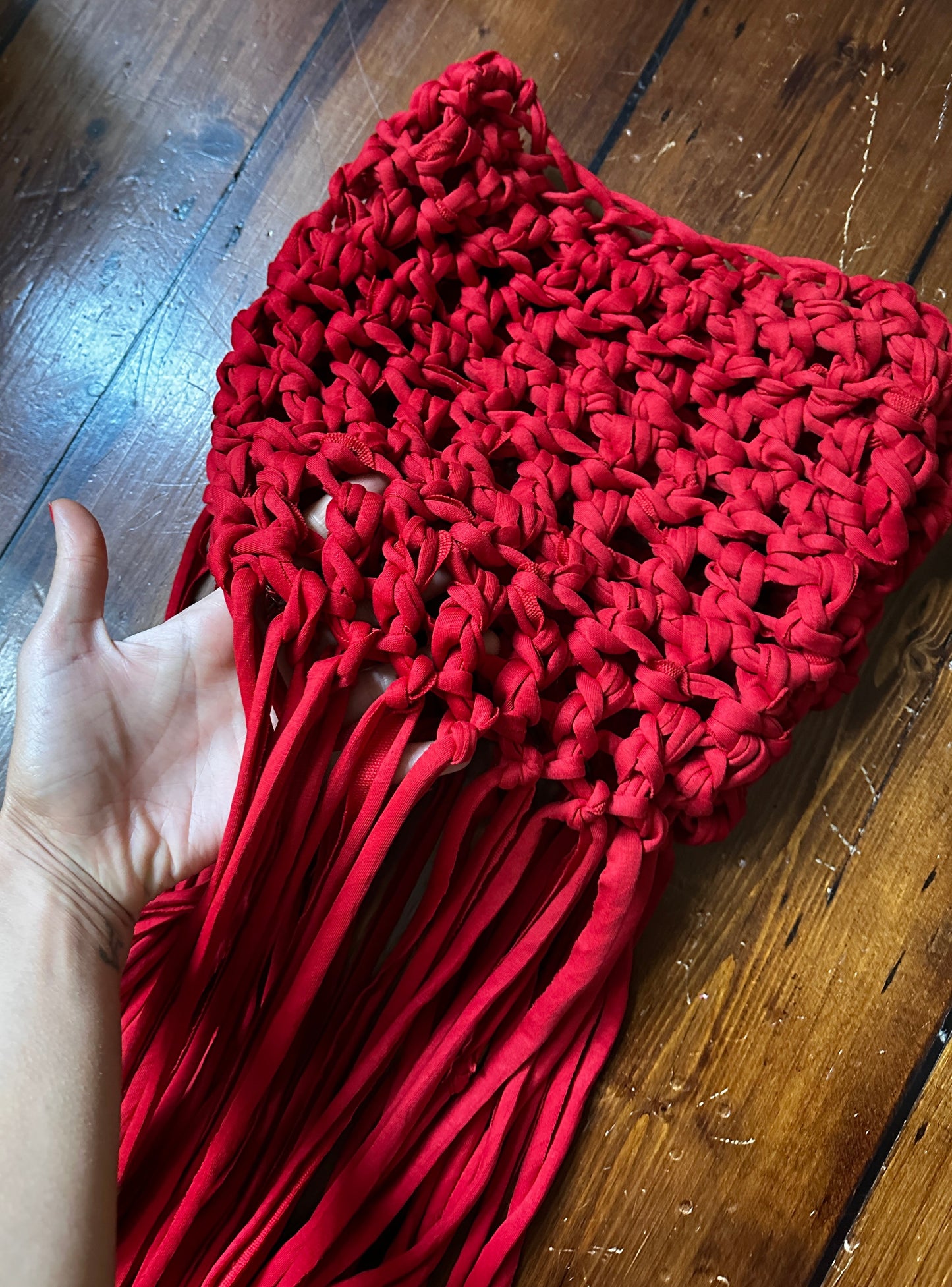 Red Fringe Maxi