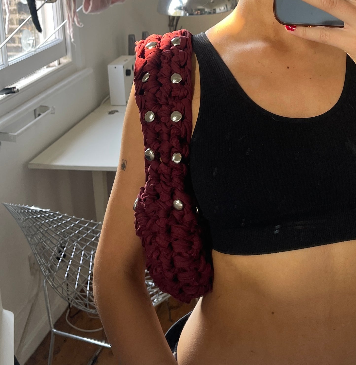 *SALE* Burgundy Stud Mini