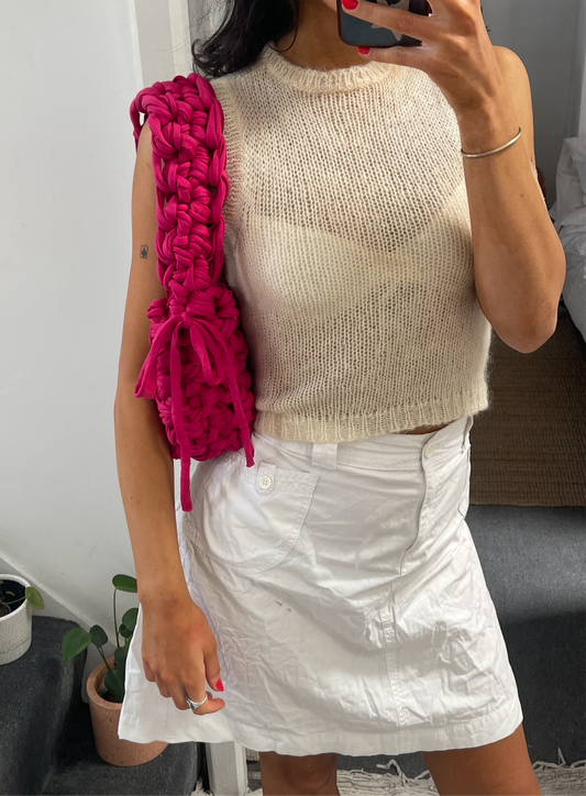 *Neon Pink Chunky Shoulder