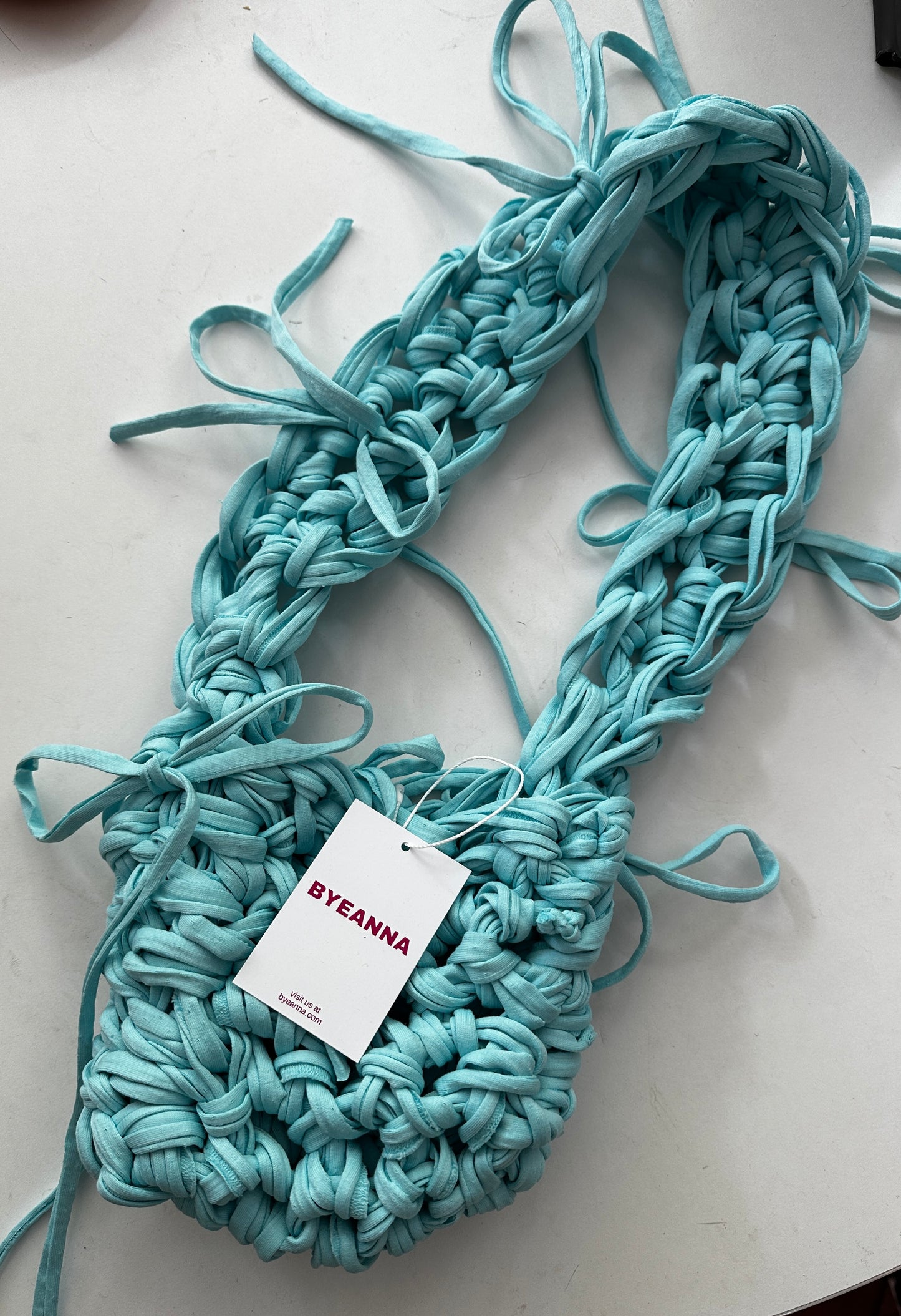 Aquamarine Fringe Crossbody