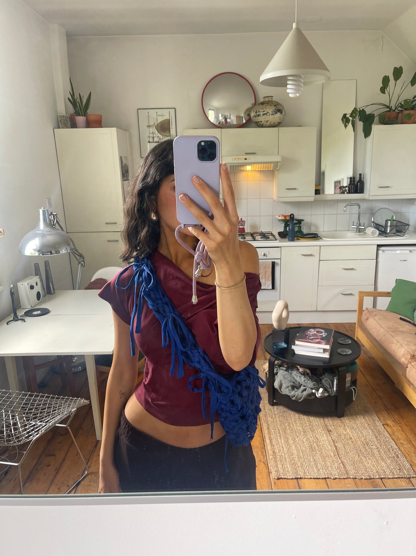 *NEW* Electric Blue Ribbon Crossbody