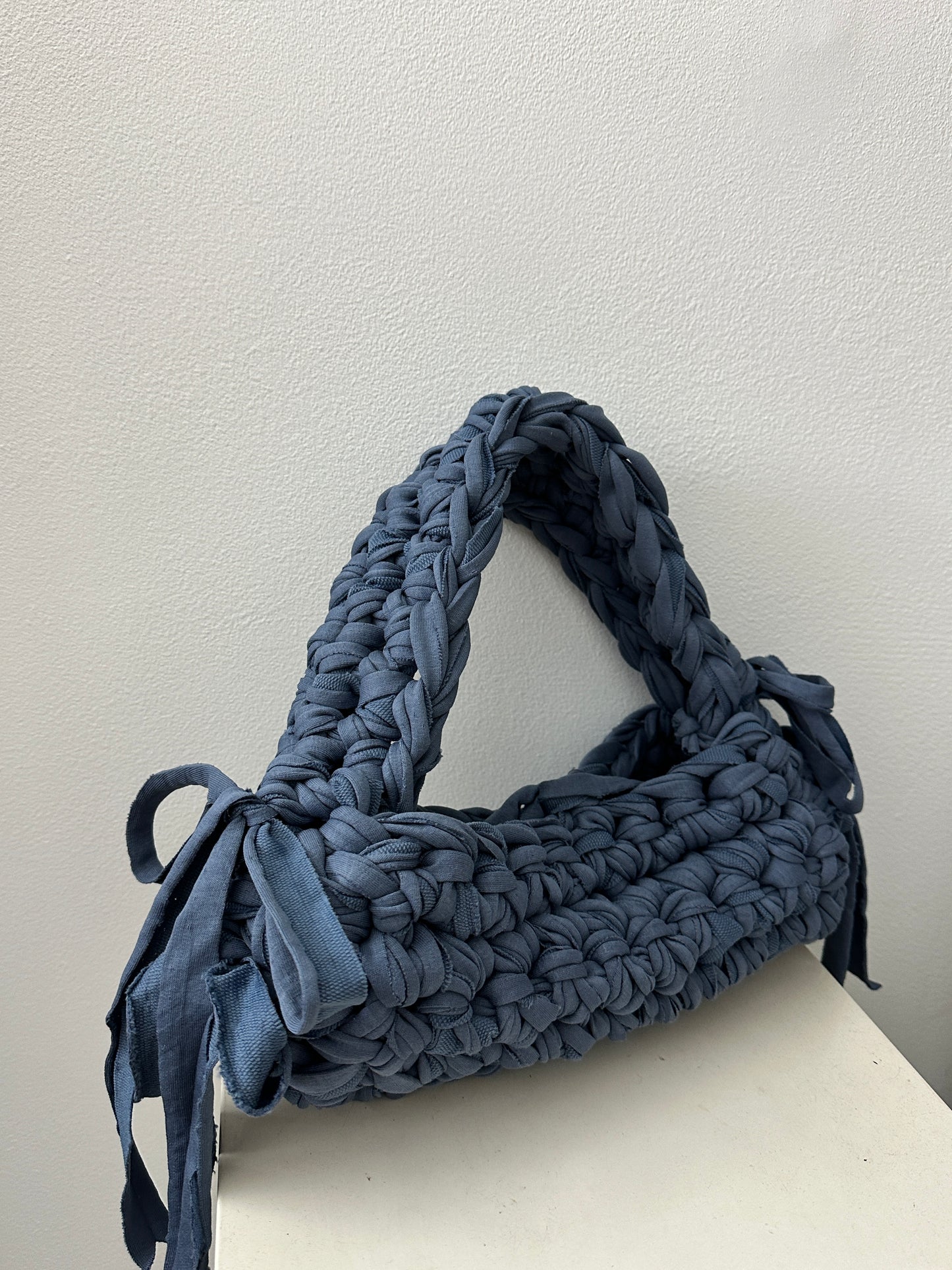 *A Pastel Blueberry Fringe Shoulder