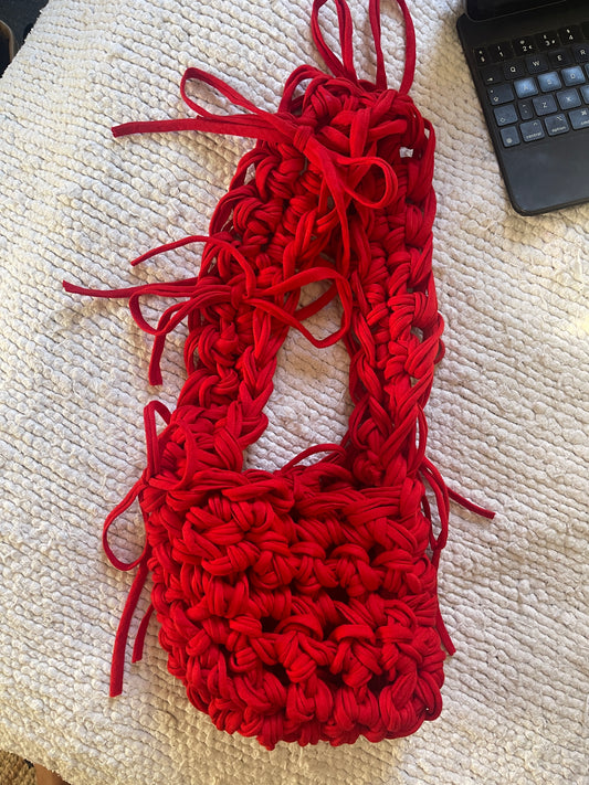 *NEW* A Bright Red Ribbon Crossbody