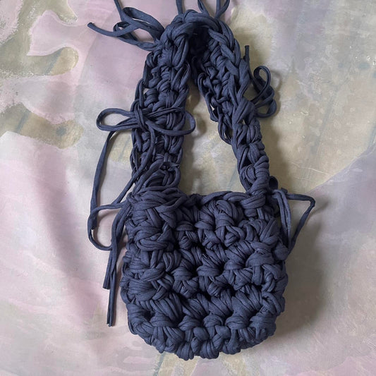 *NEW* All Navy Ribbon Crossbody