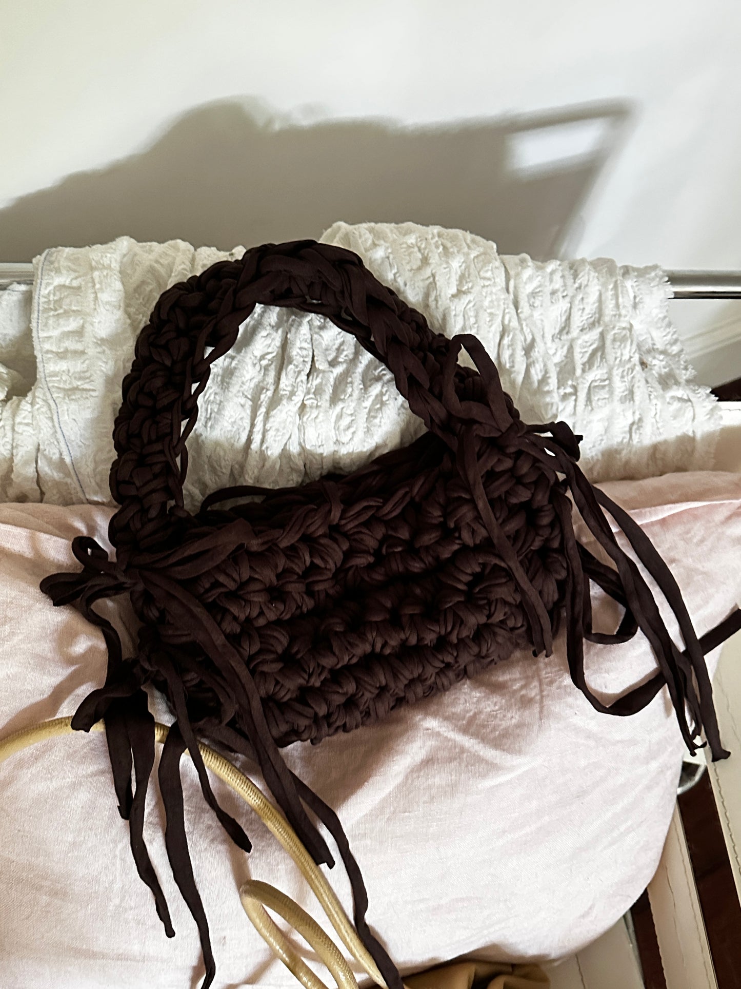 Brown Fringe Shoulder