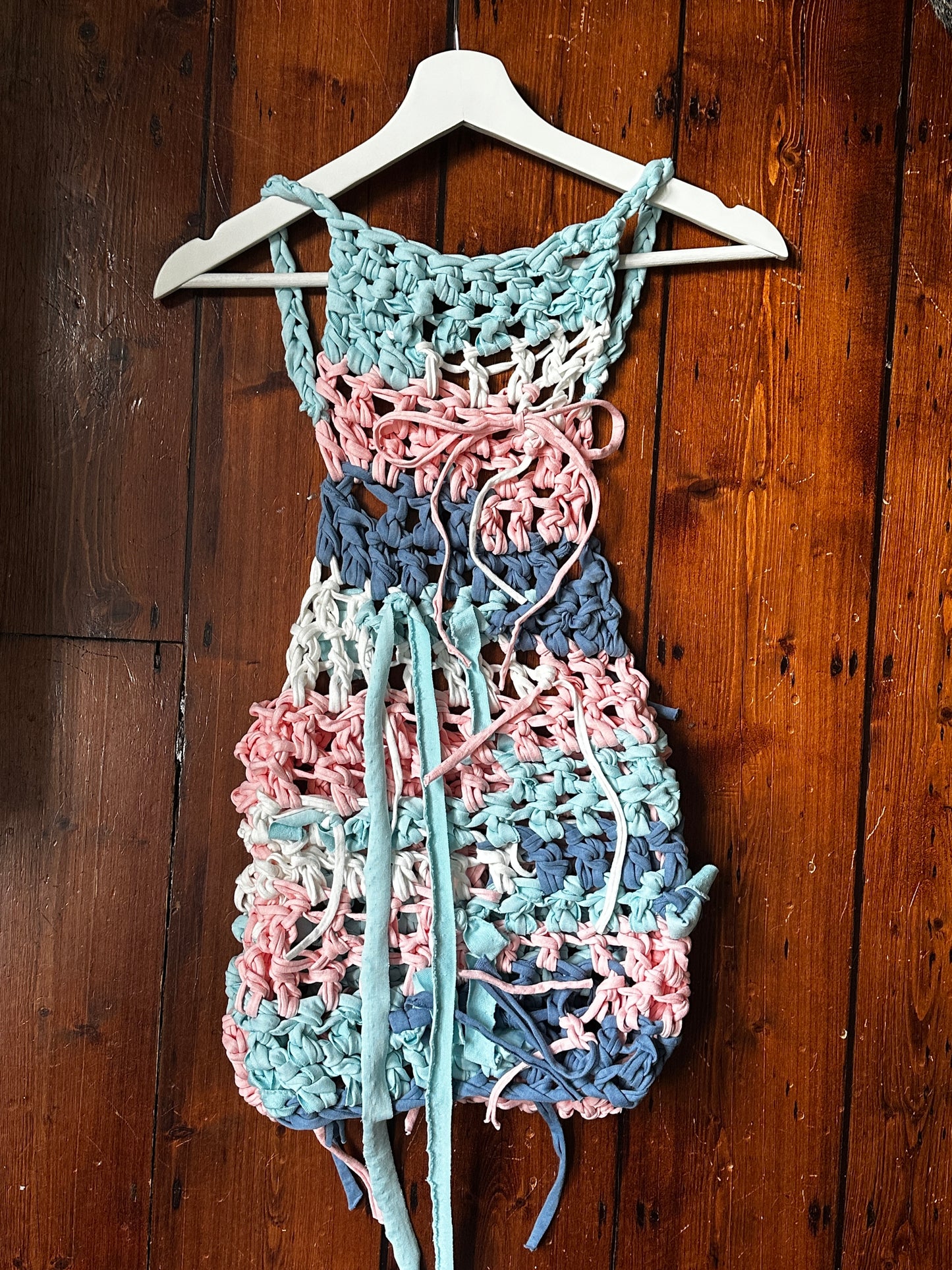 Mixed Offcut Mini Dress