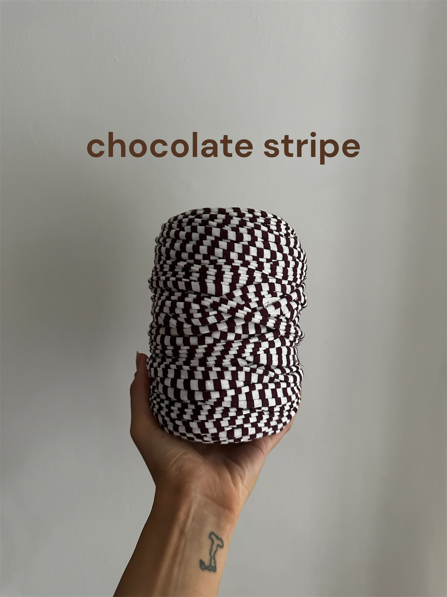 chocolate stripe yarn