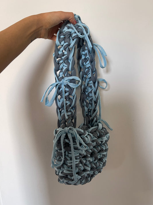 Blue + Grey Ribbon