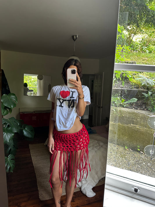 Red Fringe Mini