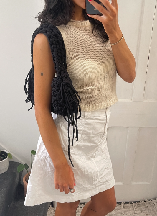 *An All Black Fringe Shoulder