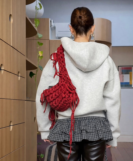 **A Berry Fringe Shoulder