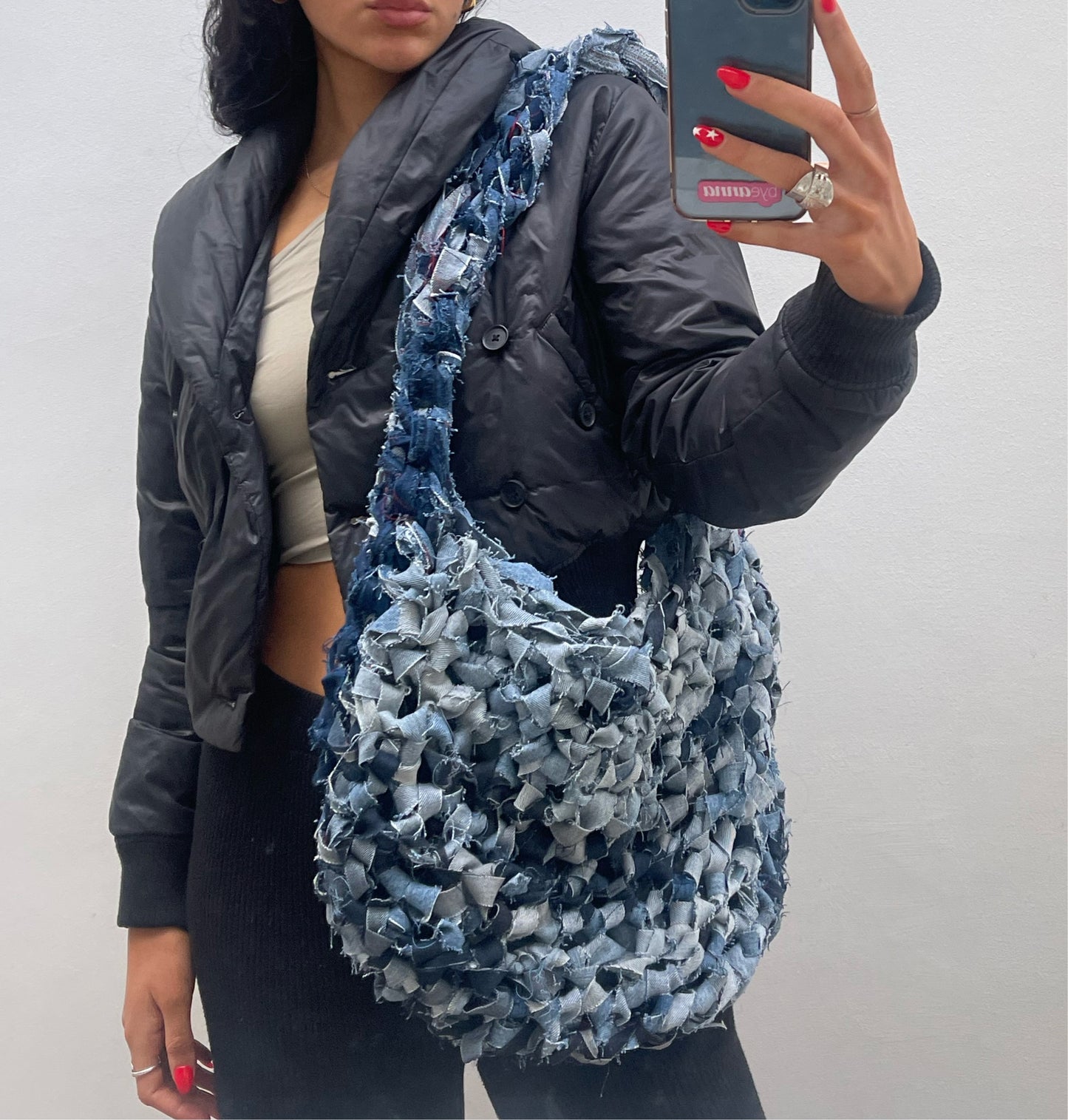 All Denim Oversized Crossbody