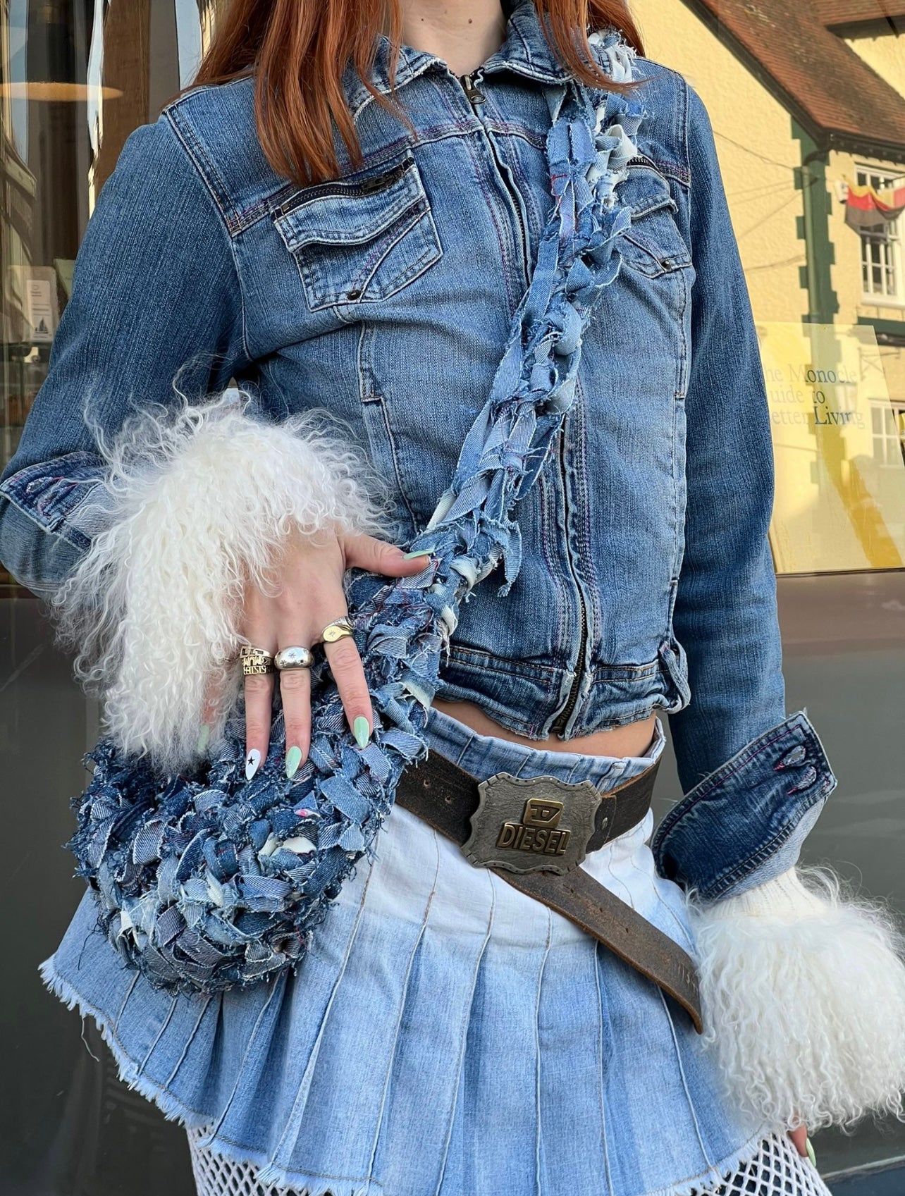 All Blue Denim Crossbody