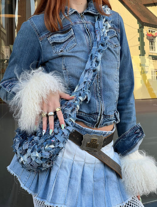 All Blue Denim Crossbody